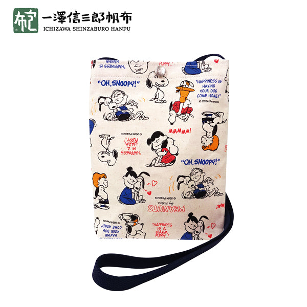 PEANUTS×一澤信三郎帆布コラボ ショルダーバッグ小 (総柄)