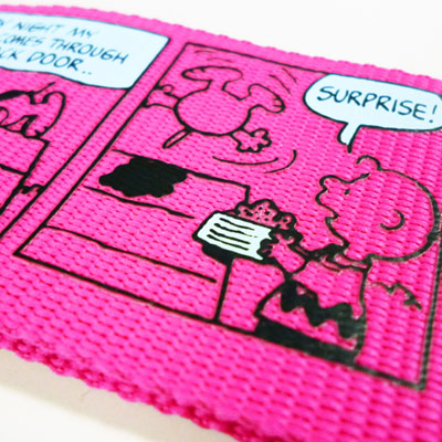 スヌーピー スーツケースベルト (ワンタッチ/コミックピンク)