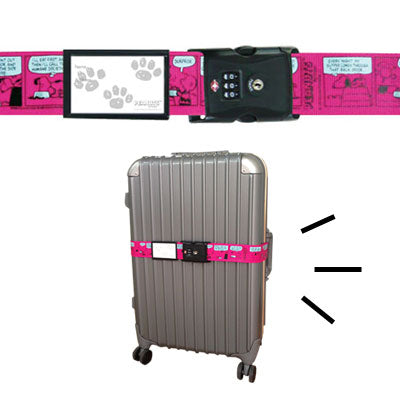 スヌーピー スーツケースベルト (TSA/コミックピンク)
