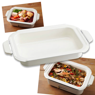 新品　コンパクトホットプレート　ジンジャーブレッド　ブラウン　セラミックコート鍋 新品 コンパクトホットプレート ジンジャーブレッド ブラウン