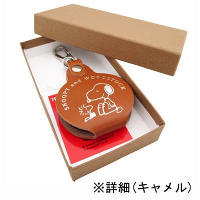 スヌーピー ルーペ付バッグチャーム (スヌーピー&ウッドストック / ワイン)