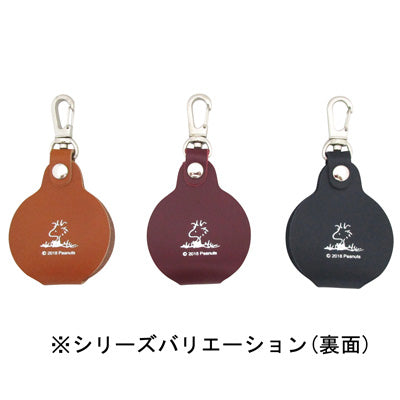 スヌーピー ルーペ付バッグチャーム (スヌーピー&ウッドストック / ワイン)