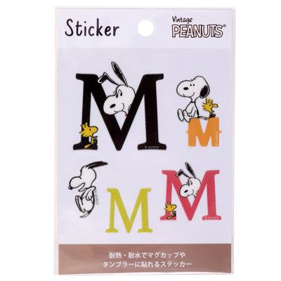 スヌーピー 耐熱耐水ステッカー (スヌーピーM)