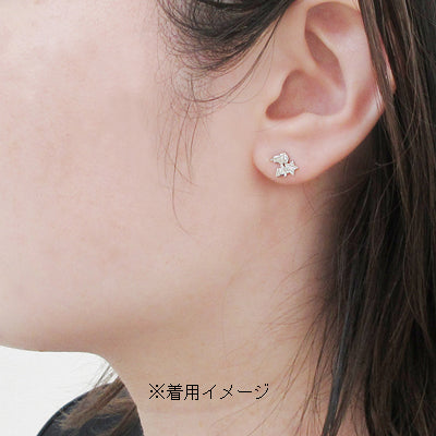 スヌーピー シルバーピアス (スター)