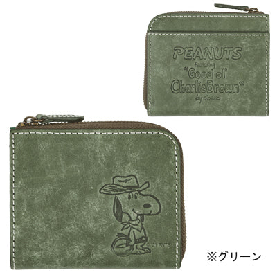 スヌーピー カウボーイ L型コンパクト札入れ財布
