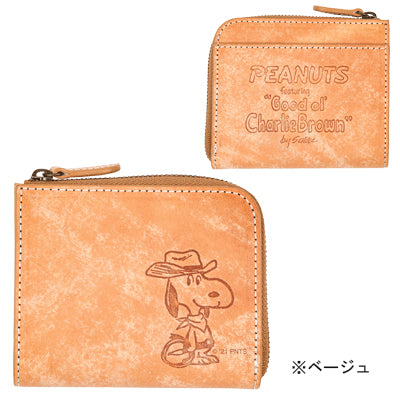 スヌーピー カウボーイ L型コンパクト札入れ財布