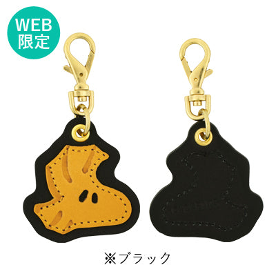 スヌーピー 栃木レザーチャーム ウッドストック(小さな革工房)