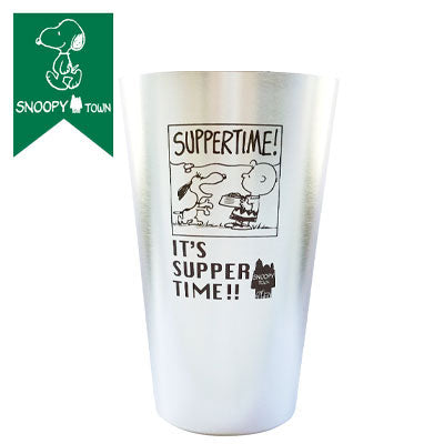 スヌーピー アルミタンブラー M (IT'S SUPPER TIME!/シルバー)