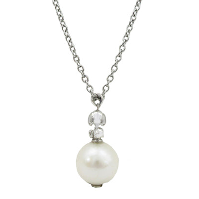 スヌーピー ロングペンダント (立体スヌーピー&淡水パール)