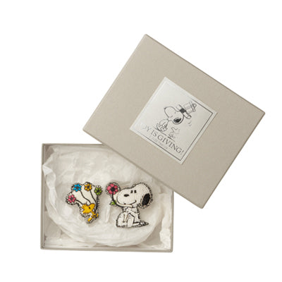 【おかいものSNOOPY限定】tamaoworld 刺繍ブローチ