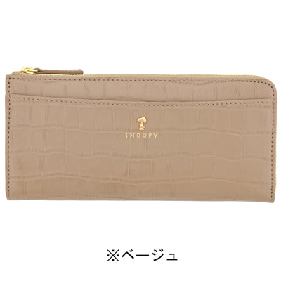 スヌーピー マチ付きLF束入れ財布(クロコシリーズ)
