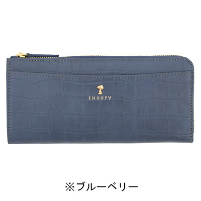 スヌーピー マチ付きLF束入れ財布(クロコシリーズ)