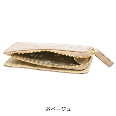 スヌーピー スリム二つ折り財布(クロコシリーズ)