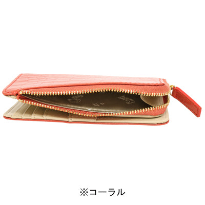 スヌーピー スリム二つ折り財布(クロコシリーズ)