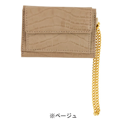 スヌーピー 三つ折り束入れ財布(クロコシリーズ)