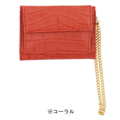 スヌーピー 三つ折り束入れ財布(クロコシリーズ)