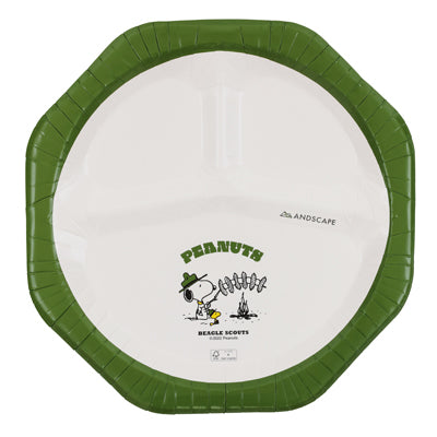 スヌーピー FMXアンドスケープペーパープレート 八角形 3枚