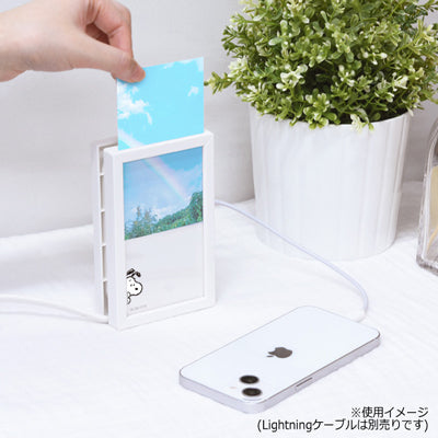 スヌーピー Type-C・USBポート付き フォトフレーム ACタップ