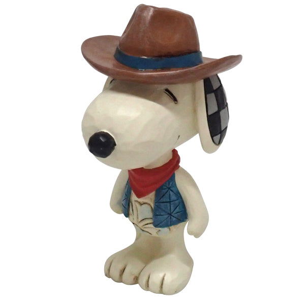 PEANUTS JIM SHORE ミニフィギュア Snoopy Cowboy