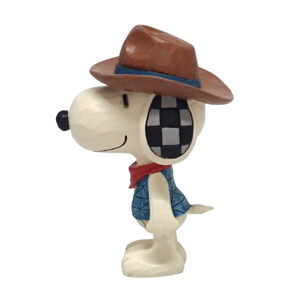 PEANUTS JIM SHORE ミニフィギュア Snoopy Cowboy