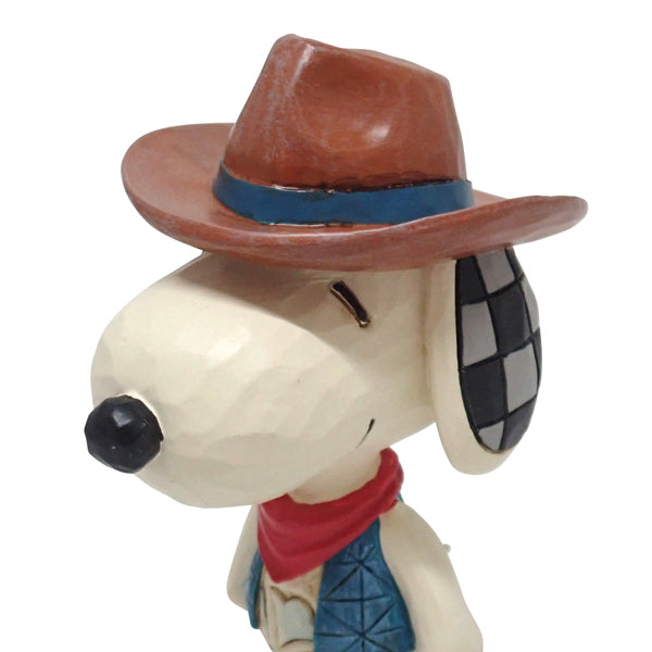 PEANUTS JIM SHORE ミニフィギュア Snoopy Cowboy