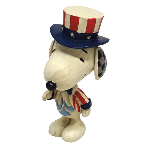 PEANUTS JIM SHORE ミニフィギュア Snoopy Patriotic