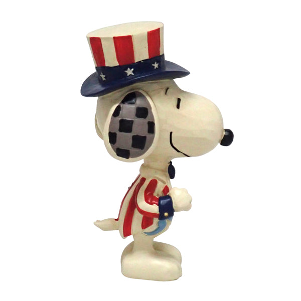 PEANUTS JIM SHORE ミニフィギュア Snoopy Patriotic