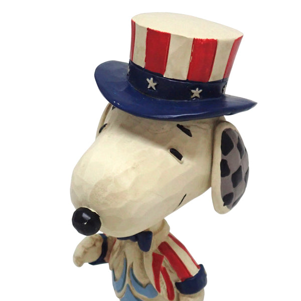 PEANUTS JIM SHORE ミニフィギュア Snoopy Patriotic