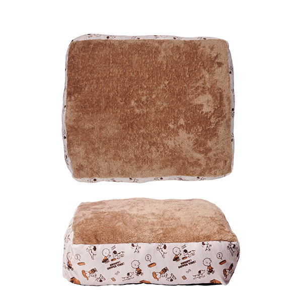 【おかいものSNOOPY限定】ペット用あったかスクエアベッド/SUPPER TIME