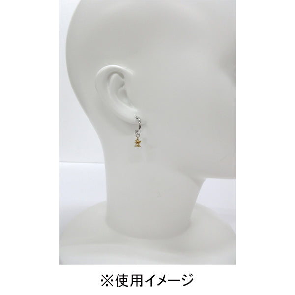 スヌーピー シルバーシリーズ スヌーピー&ウッドストック チャーム付きフープピアス