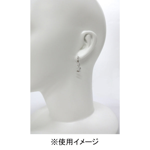 スヌーピー シルバーシリーズ スヌーピー&ウッドストック チャーム付きフープピアス