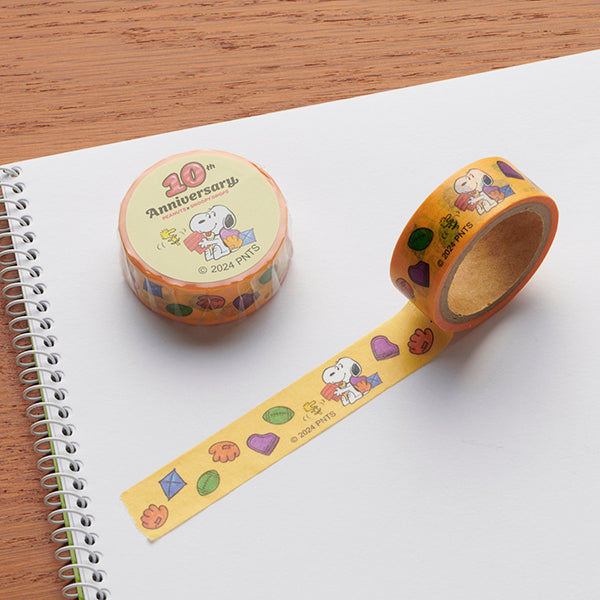 【スヌーピードロップスオリジナル】10th Anniversaryマスキングテープ