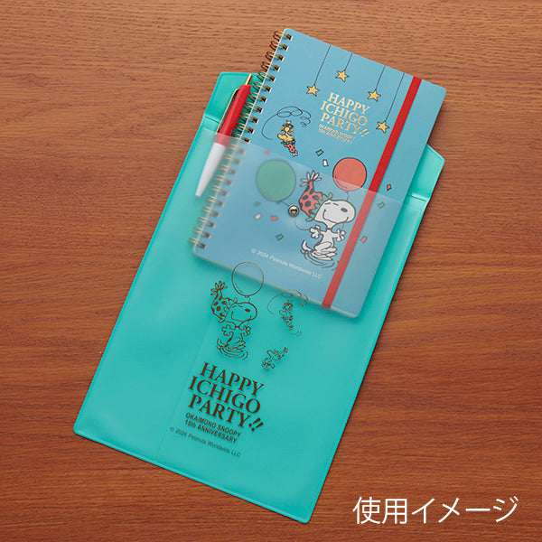 【おかいものSNOOPYオリジナル】 15th Anniversary リングノート&ミニボールペンセット