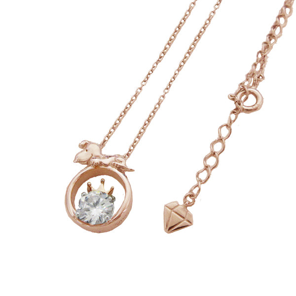 スヌーピー ビッグストーン&クラウンペンダント (75周年記念/ピンクゴールド)