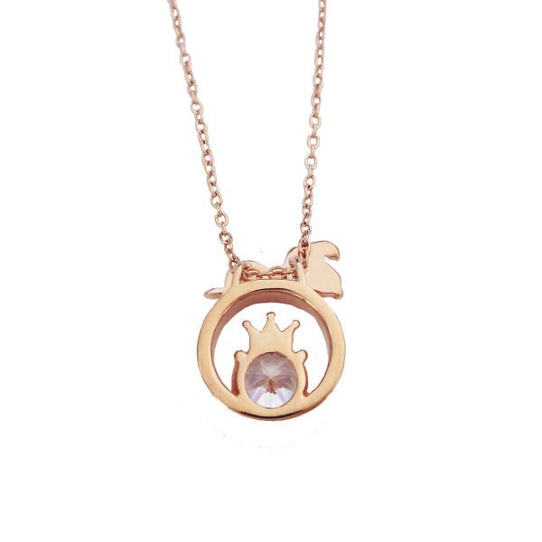 スヌーピー ビッグストーン&クラウンペンダント (75周年記念/ピンクゴールド)