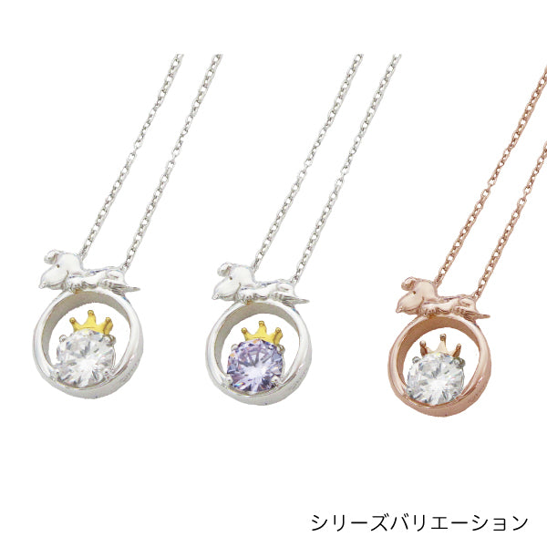 スヌーピー ビッグストーン&クラウンペンダント (75周年記念/ピンクゴールド)