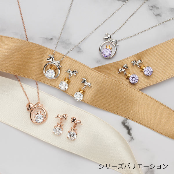 スヌーピー ビッグストーン&クラウンペンダント (75周年記念/ピンクゴールド)