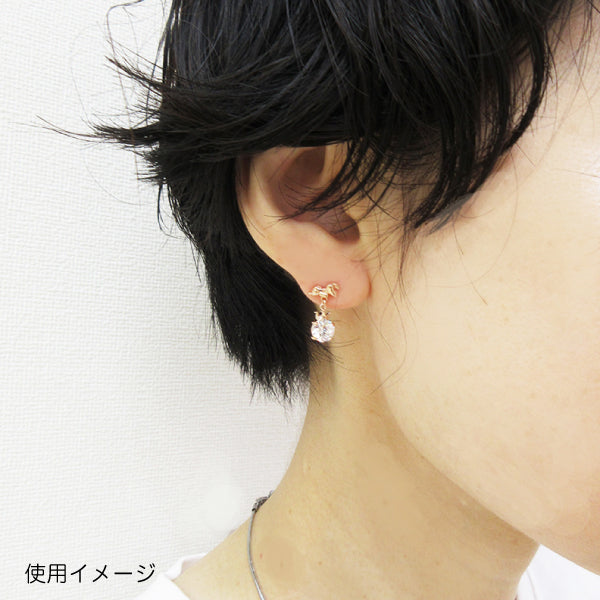 スヌーピー ビッグストーン&クラウンピアス (75周年記念/ピンクゴールド)