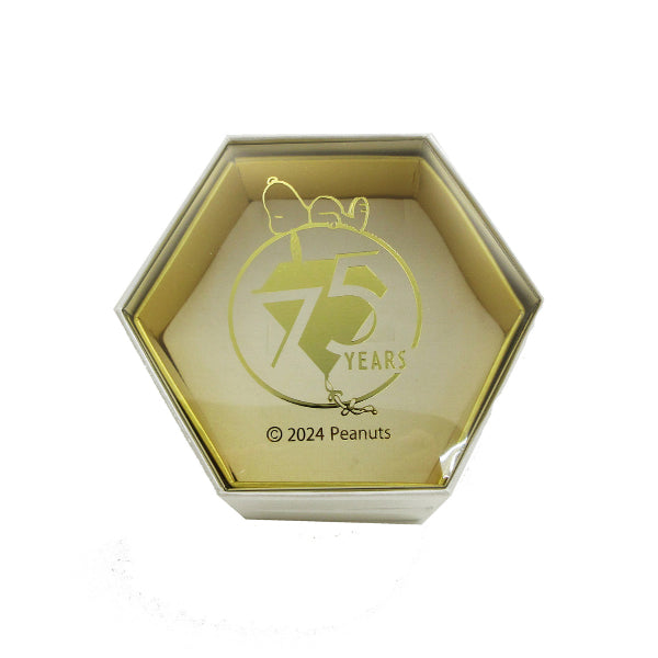 スヌーピー ビッグストーン&クラウンピアス (75周年記念/ピンクゴールド)
