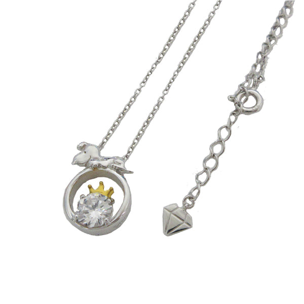 スヌーピー ビッグストーン&クラウンペンダント (75周年記念/ホワイト)