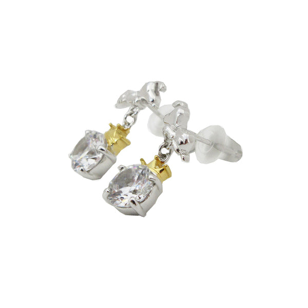 スヌーピー ビッグストーン&クラウンピアス (75周年記念/ホワイト)