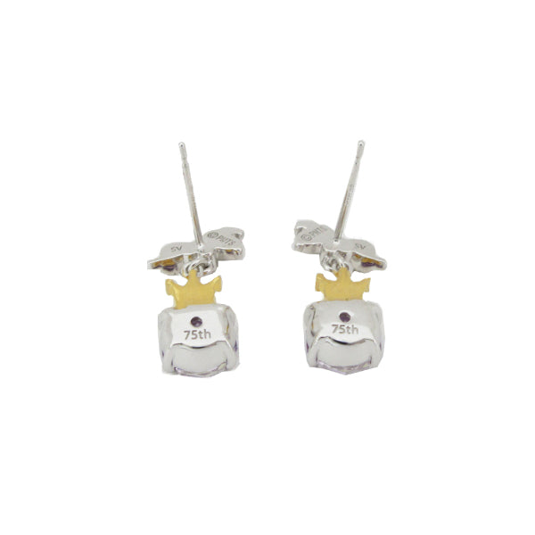 スヌーピー ビッグストーン&クラウンピアス (75周年記念/ホワイト)