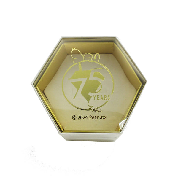 スヌーピー ビッグストーン&クラウンピアス (75周年記念/ホワイト)