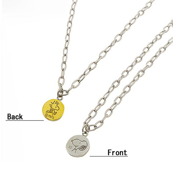 PEANUTS 「phitenモデル」 リバーシブルペンダント (スヌーピー&ウッドストック)