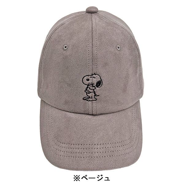 スヌーピー スエードキャップ