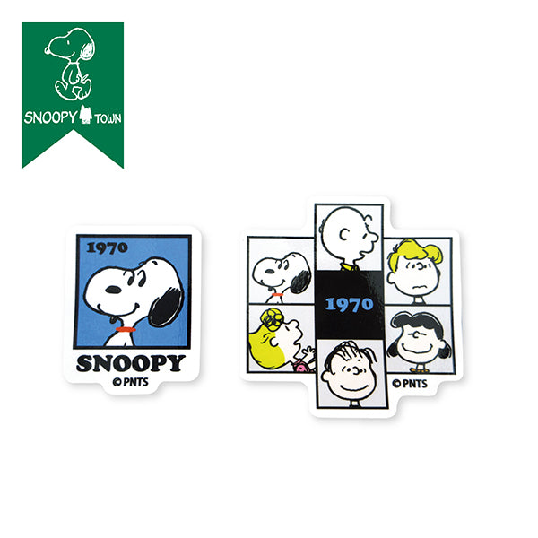 スヌーピー ステッカーセット 70年代 (PEANUTS75周年 Block)