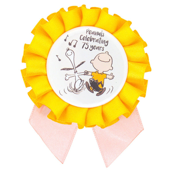 スヌーピー シークレットロゼット缶バッジ (HAPPINESS is 75 years of Peanuts)