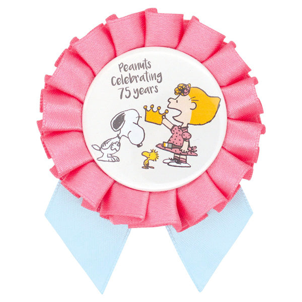 スヌーピー シークレットロゼット缶バッジ (HAPPINESS is 75 years of Peanuts)