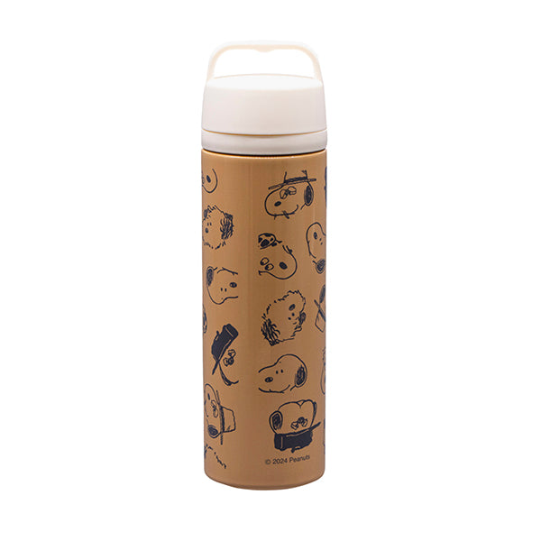 スヌーピー 持ち手付きステンレスボトル 500ml (スヌーピー&ブラザーズ)