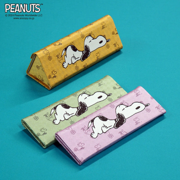 スヌーピー メガネケース(寝てるスヌーピー柄)